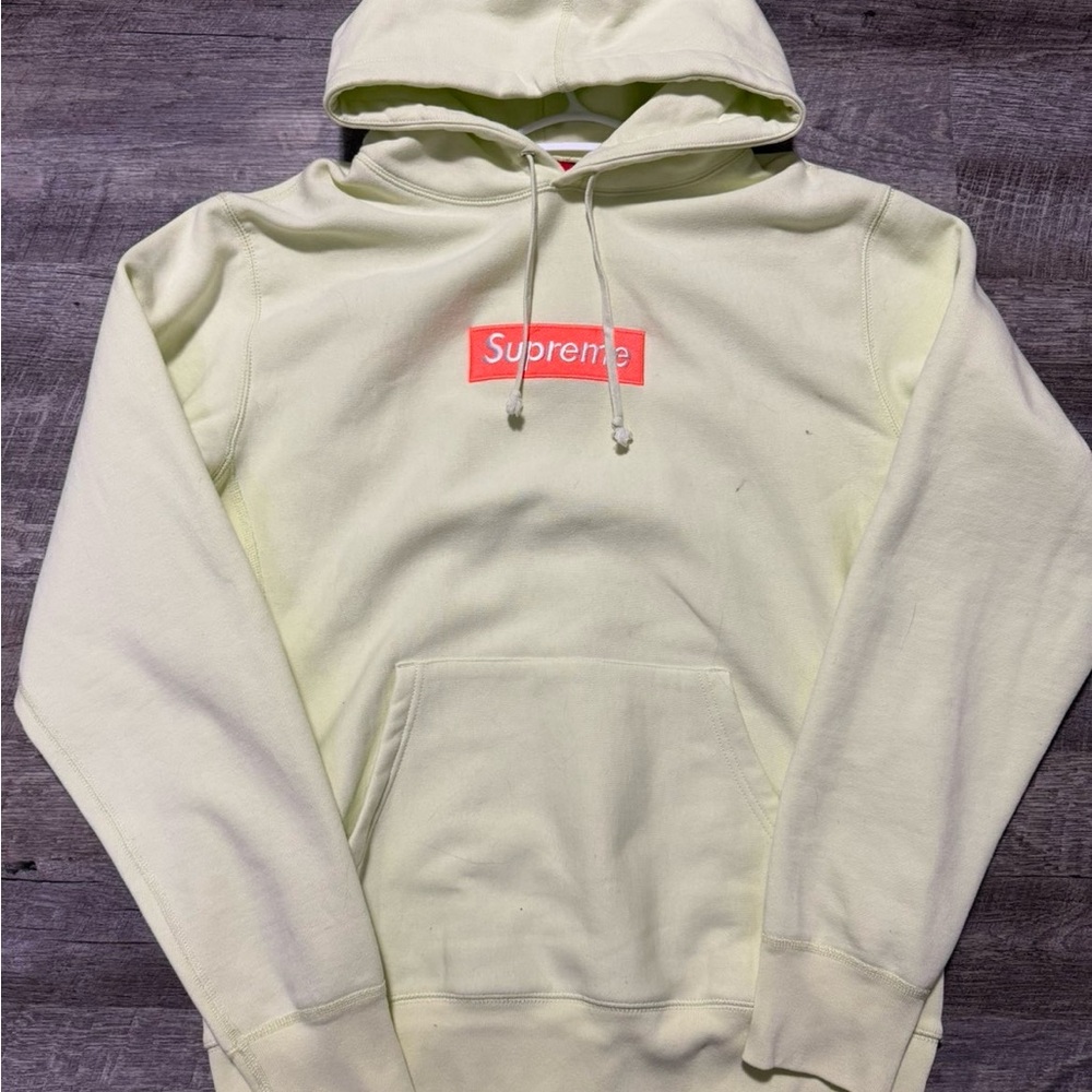 Supreme Light Cream Hoodie for Men